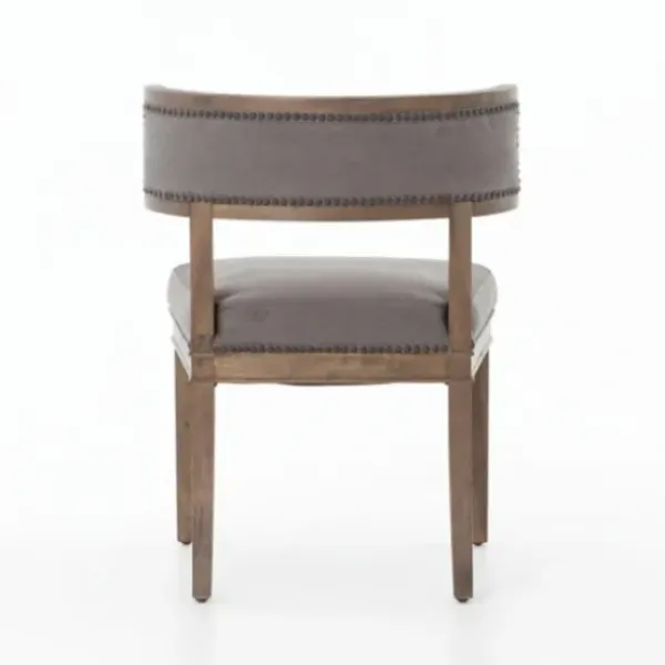 Dining Chairs-Kirkland's Home Dark Moon Canvas Upholstered Dining Chair Gray