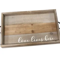 Decorative Trays-Kirkland's Home Dark Nickel Metal Trays, Set Of 2 Gray