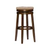 Bar Stools & Counter Height Stools-Kirkland's Home Dark Seagrass Swivel Bar Stool Brown