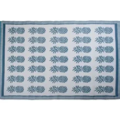 Outdoor Rugs-Kirkland's Home Dark Square Diamond Outdoor Area Rug, 5X7 Gray