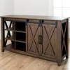 Cabinets & Sideboards-Kirkland's Home Dark Walnut Jackson Cabinet Brown