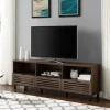Tv Stands & Media Consoles-Kirkland's Home Dark Walnut Rustic Slat Door Tv Stand, 70 In. Brown