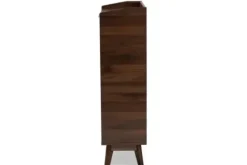 Entryway Furniture-Kirkland's Home Dark Walnut 5-Shelf Wooden Shoe Cabinet Brown
