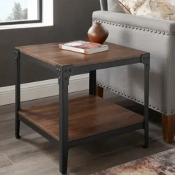 Accent & End Tables-Kirkland's Home Dark Walnut 2-Tier Accent Tables, Set Of 2 Brown