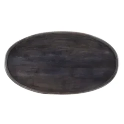Coffee Tables-Kirkland's Home Dark Wood Carved Medallion Coffee Table Gray