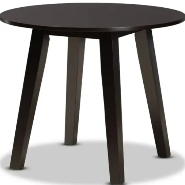 Dining Tables-Kirkland's Home Dark Wooden Splayed Base 5-Pc. Dining Set