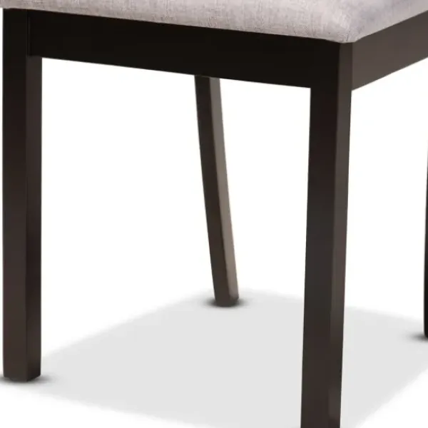 Dining Tables-Kirkland's Home Dark Wooden Splayed Base 5-Pc. Dining Set