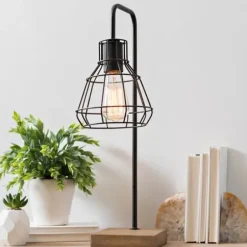 Table Lamps-Kirkland's Home David Metal Shade Edison Task Lamp Brown