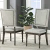 Dining Chairs-Kirkland's Home Dawson Upholstered Dining Chairs, Set Of 2 Gray