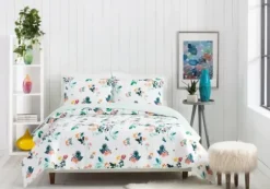 Quilts-Kirkland's Home Daydreaming Floral 2-Pc. Twin Quilt Set White/Green/Orange