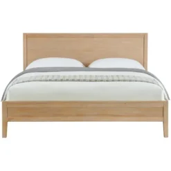 Beds & Headboards-Kirkland's Home Dean Double Driftwood Pine 5-Pc. King Bedroom Set Tan