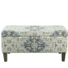 Benches & Ottomans-Kirkland's Home Decorative Antique Storage Bench Blue