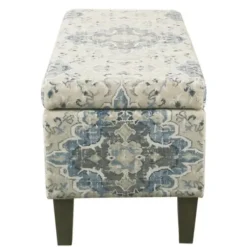 Benches & Ottomans-Kirkland's Home Decorative Antique Storage Bench Blue