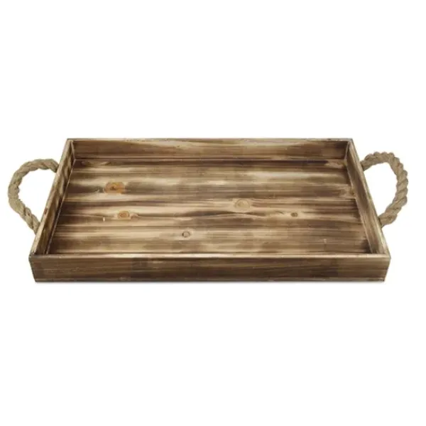 Decorative Trays-Kirkland's Home Decorative Glass Mirrored Tray Gold