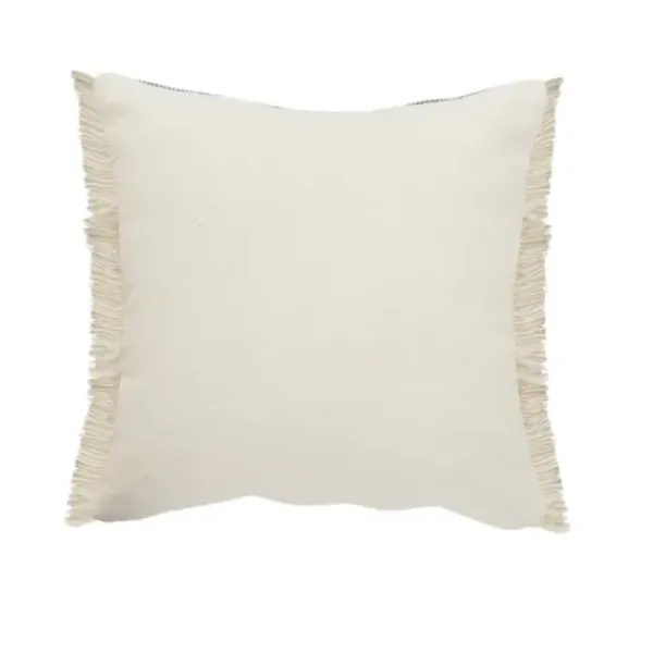 Pillows-Kirkland's Home Denim Blue Braided Stripe Throw Pillow, 24 In. Blue/Tan/Ivory