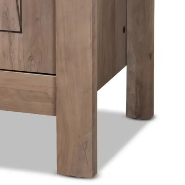 Entryway Furniture-Kirkland's Home Derrique Wash Shoe Storage Cabinet Gray