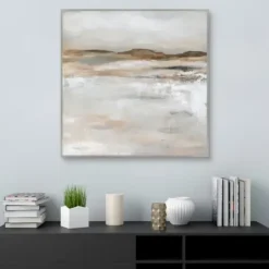 Canvas Art-Kirkland's Home Desert Floor Framed Canvas Art Print Gray
