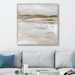Canvas Art-Kirkland's Home Desert Floor Framed Canvas Art Print Gray