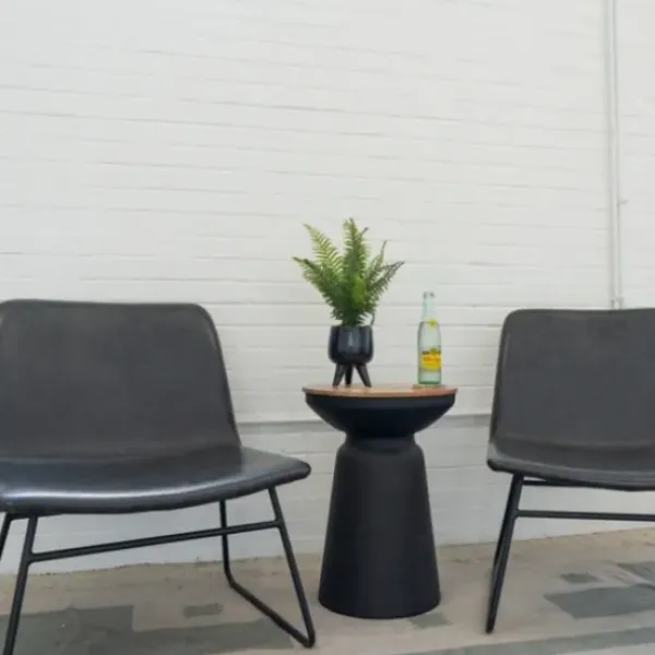 Arrangements & Greenery-Kirkland's Home Desktop Palm Plant In Black Planter Green/Black