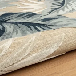 Outdoor Rugs-Kirkland's Home Dhurri Stripe Indoor/Outdoor Area Rug, 5X7 Blue