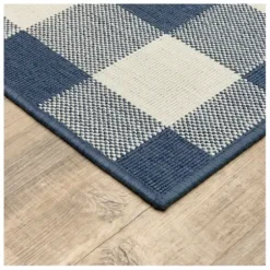 Outdoor Rugs-Kirkland's Home Diamond Chevron Outdoor Area Rug, 6X9 Brown