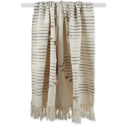 Blankets & Throws-Kirkland's Home Diamond Cut Throw Brown