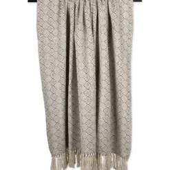 Blankets & Throws-Kirkland's Home Diamond Stitched Throw Gray