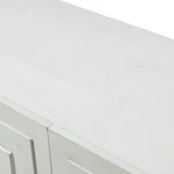 Cabinets & Sideboards-Kirkland's Home Dietrich Wood 4-Door Sideboard White