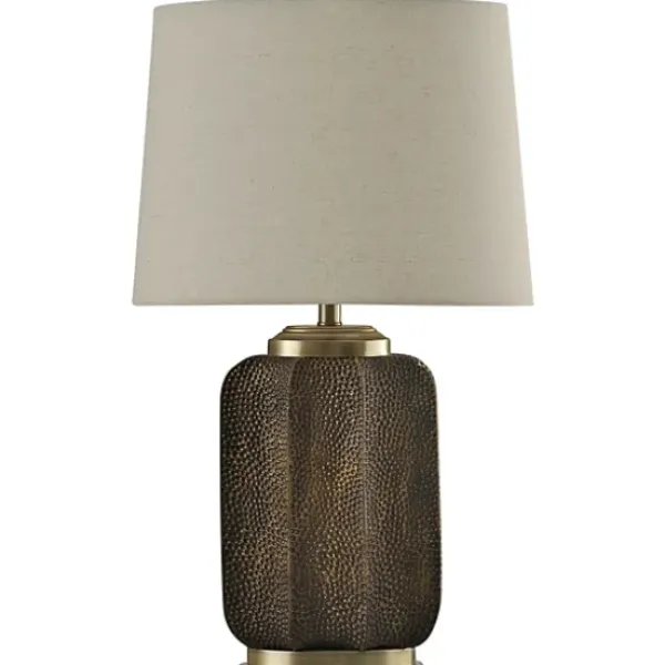 Table Lamps-Kirkland's Home Dimpled Strausburg Table Lamp Tan