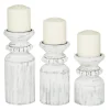 Candle Holders-Kirkland's Home Distressed Beaded Candle Holders, Set Of 3 White