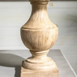 Table Lamps-Kirkland's Home Distressed Brown Table Lamp Ivory