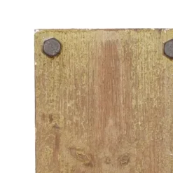Sconces-Kirkland's Home Distressed Brown Wood Wall Sconces, Set Of 2