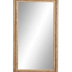 Decorative Mirrors-Kirkland's Home Distressed Brown Wooden Frame Wall Mirror
