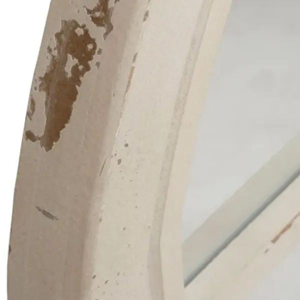 Decorative Mirrors-Kirkland's Home Distressed Cream Sadie Arch Mirror Ivory