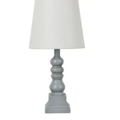 Table Lamps-Kirkland's Home Distressed Gray Candlestick Table Lamp White