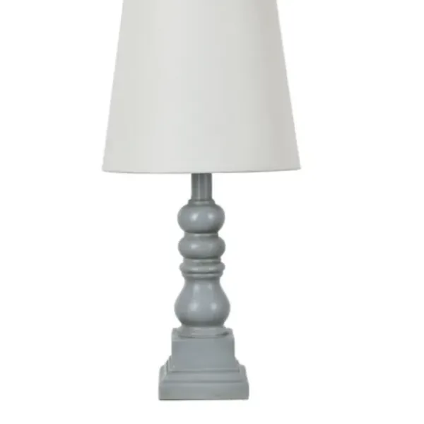 Table Lamps-Kirkland's Home Distressed Gray Candlestick Table Lamp White