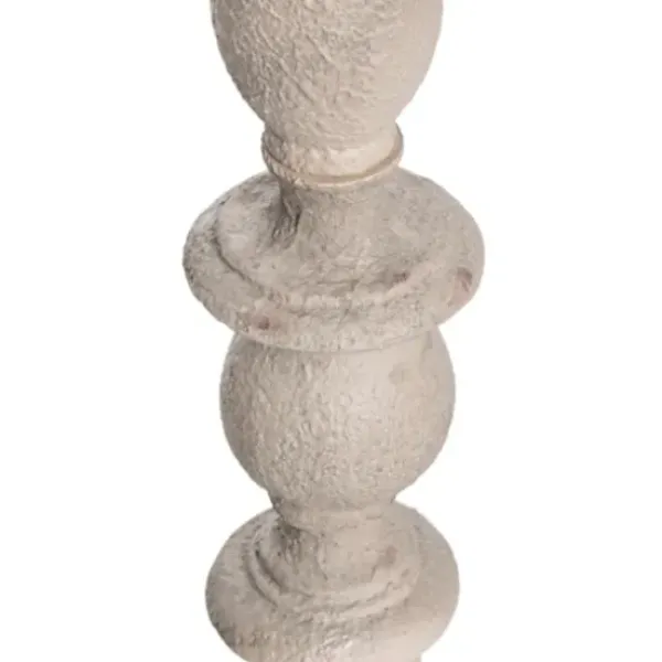 Floor Lamps-Kirkland's Home Distressed Gray Finish Floor Lamp White