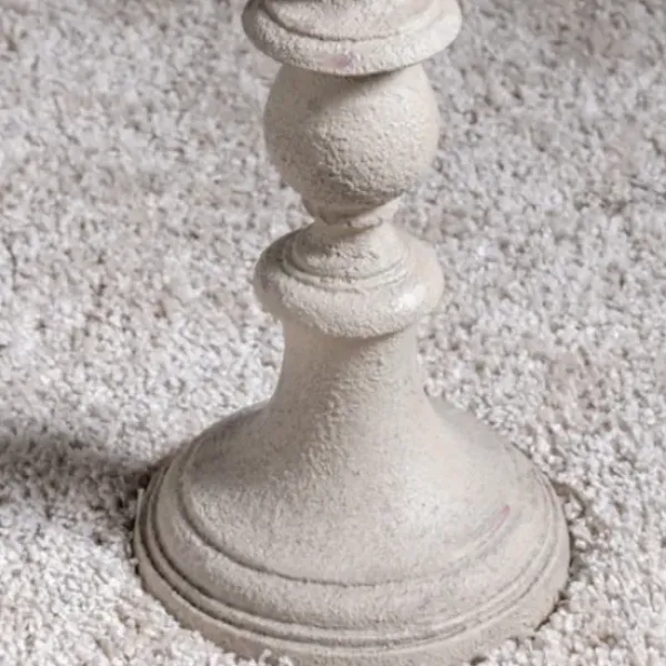 Floor Lamps-Kirkland's Home Distressed Gray Finish Floor Lamp White
