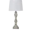 Table Lamps-Kirkland's Home Distressed Gray Table Lamp White