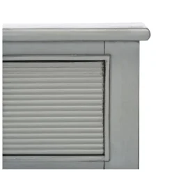 Entryway Furniture-Kirkland's Home Distressed Ronan 2-Drawer Console Table Gray