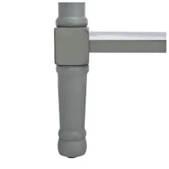 Entryway Furniture-Kirkland's Home Distressed Ronan 2-Drawer Console Table Gray