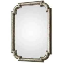 Decorative Mirrors-Kirkland's Home Distressed Silver Leaf Wooden Frame Wall Mirror