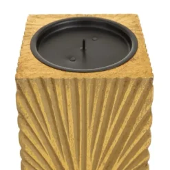Candle Holders-Kirkland's Home Distressed Sunburst Candle Holders, Set Of 3 Gold