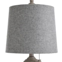 Table Lamps-Kirkland's Home Distressed Urn Resin Table Lamp Gray