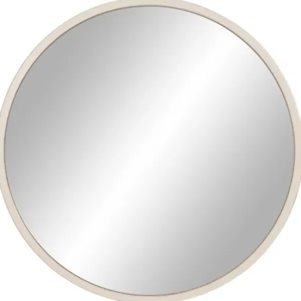 Decorative Mirrors-Kirkland's Home Distressed White Metal Wall Mirror