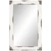 Decorative Mirrors-Kirkland's Home Distressed White Reclaimed Wood Wall Mirror