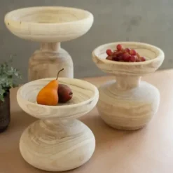 Decorative Bowls & Jars-Kirkland's Home Distressed Wooden 2-Tier Tray Brown