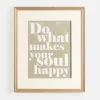 Wall Quotes & Signs-Kirkland's Home Do What Makes Your Soul Happy Wall Plaque Green/Ivory