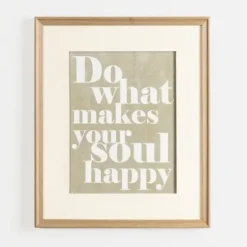 Wall Quotes & Signs-Kirkland's Home Do What Makes Your Soul Happy Wall Plaque Green/Ivory