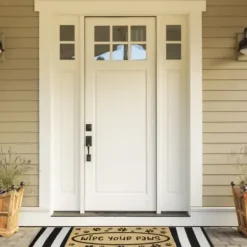 Doormats-Kirkland's Home Dogs Welcome People Tolerated Doormat Tan/Brown